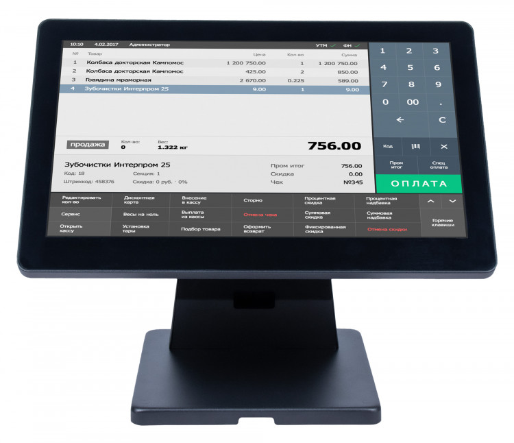 Сенсорный моноблок POScenter Atlas (15.6