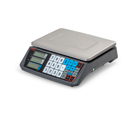 Весы торговые АТОЛ MARTA без стойки, СОМ порт, кабель USB-RS, кабель RS-232, лицензия FDU артикул 45034                  