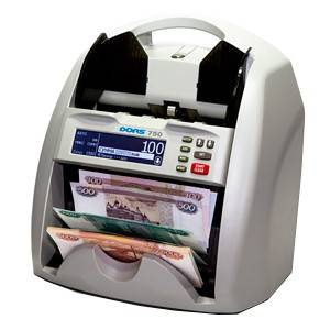 Счетчик банкнот DORS 750 S5 (RUB, USD, EUR, AED, CNY) с определением номинала 