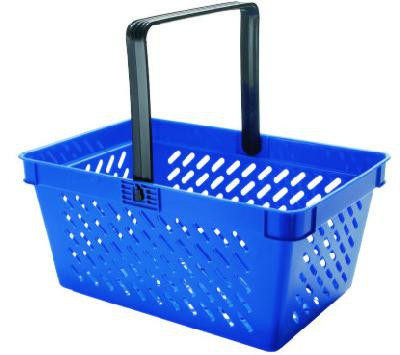 Корзина  пластиковая 1 складывающаяся ручка 20 л. артикул 0021-563                  