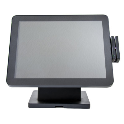 Сенсорный моноблок POScenter POS90 Pro (15", PCAP, N100, RAM 4Gb, SSD M2 128Gb, 90W, MSR) без ОС