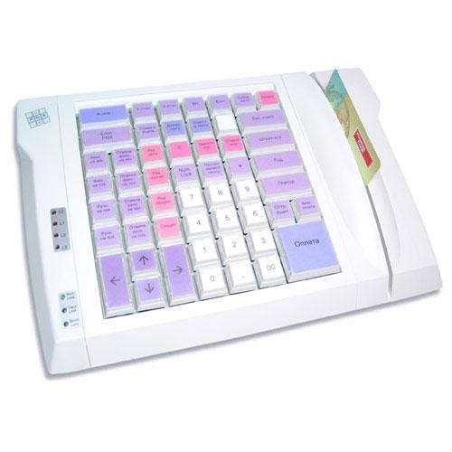 Программируемая клавиатура  LPOS-064-M12 (PC/2), (с ридером) артикул 0021-685                  