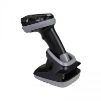 Cканер штрих-кода MERTECH CL-2425 Ai HR 2Core XLaser BLE SPP Dongle P2D USB Black с подставкой