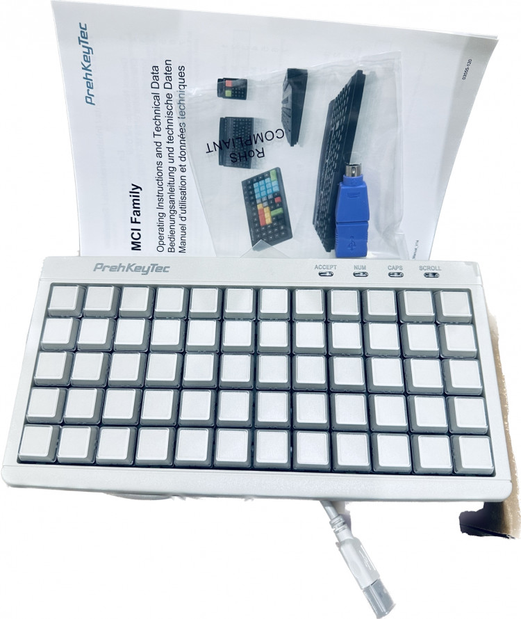 Программируемая клавиатура Preh MCI 60 (USB) пыле-водонепроницаемая артикул 90328-107/1805